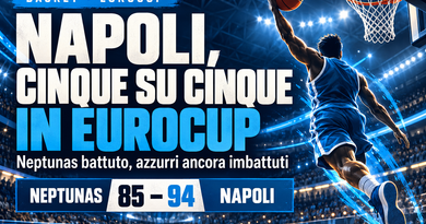 Napoli, cinque su cinque in EuroCup: Neptunas battuto 94-85